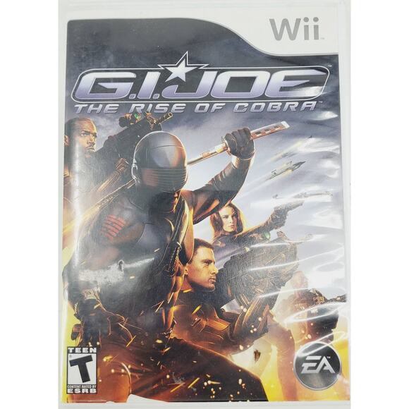 GI Joe The Rise of Cobra Nintendo Wii 2009 Video Game w/ User Manual TESTED - Picture 1 of 4